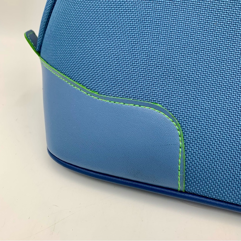 Vintage Pierre Cardin Travel Tote Carry On Shoulder Bag Blue Luggage 19x13x7 EUC - Picture 6 of 15